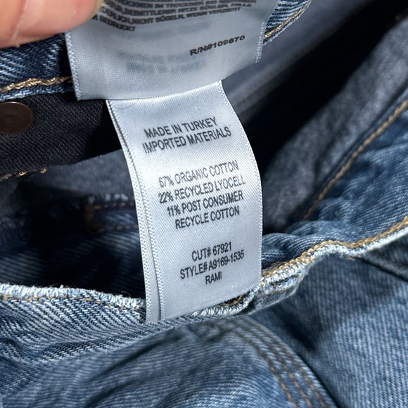 AGOLDE Rami Carpenter Jeans Repetition Straight Ankle Denim Jeans Womens 24 - Picture 9 of 11